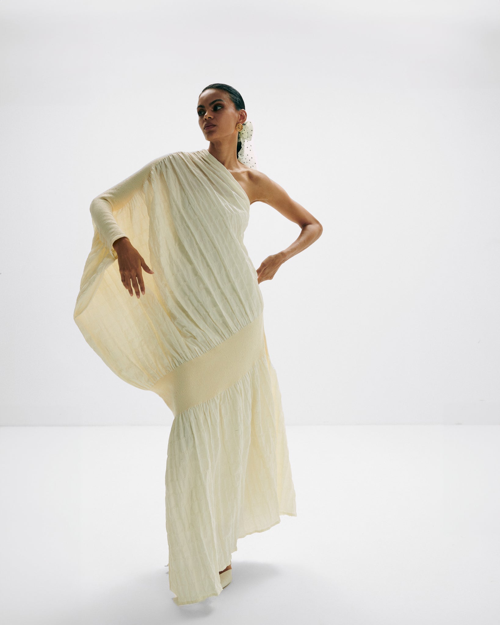 One Shoulder Knitted Dress – Dima Ayad
