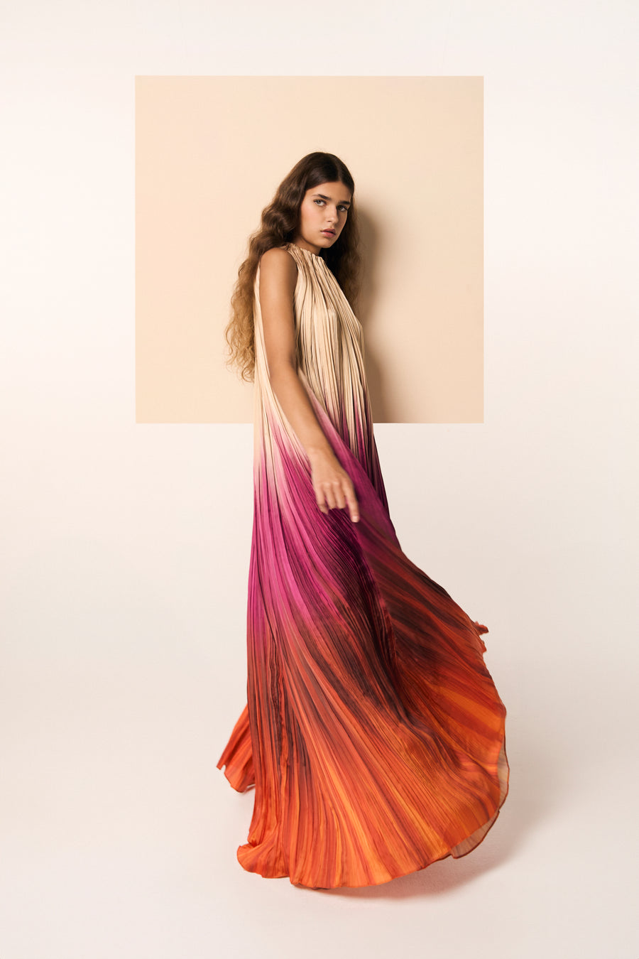 PLEATED HALTER DRESS – Dima Ayad PLEATED HALTER DRESS – Dima Ayad