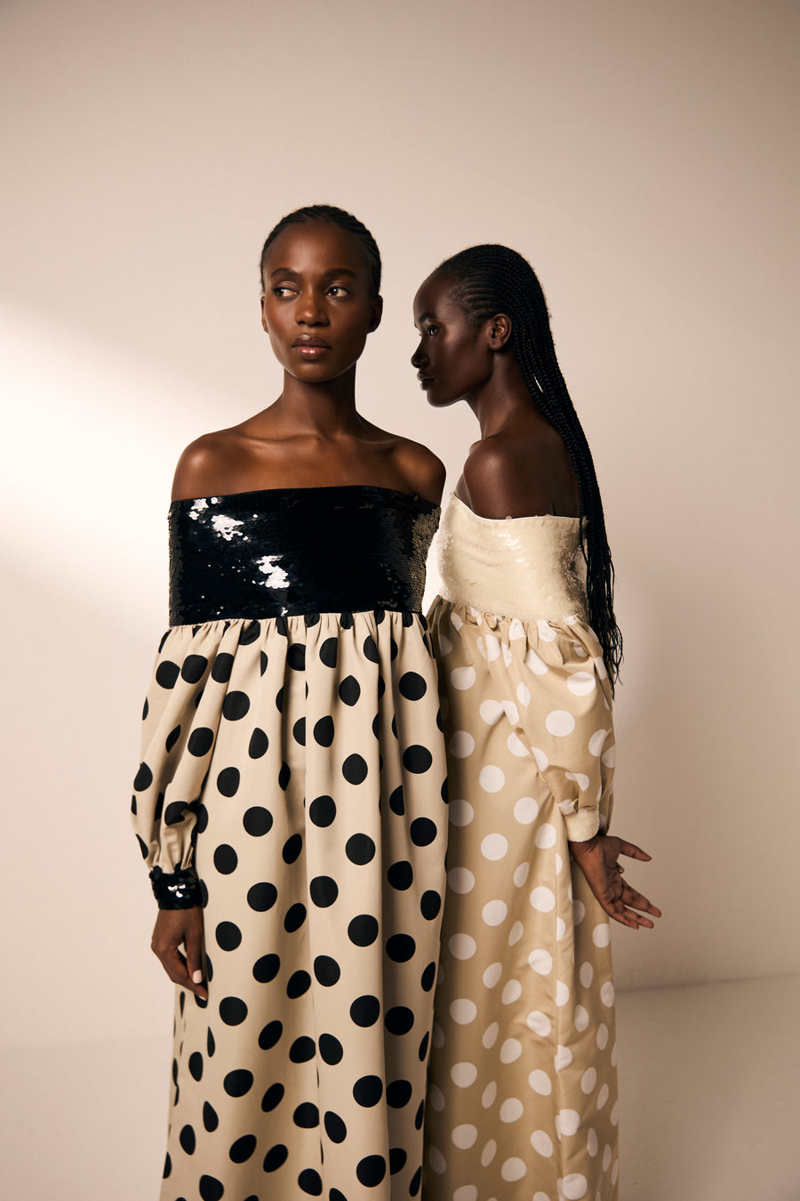 Polka Dot Off Shoulder Sequin Dress Dima Ayad Polka Dot Off Shoulder Sequin Dress Dima Ayad