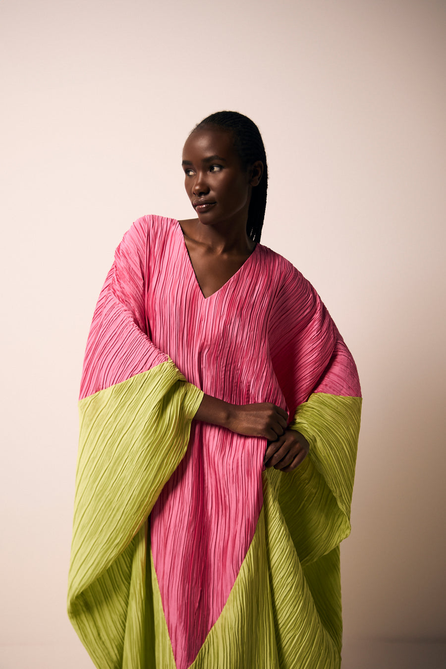 COLOUR CONTRAST KAFTAN