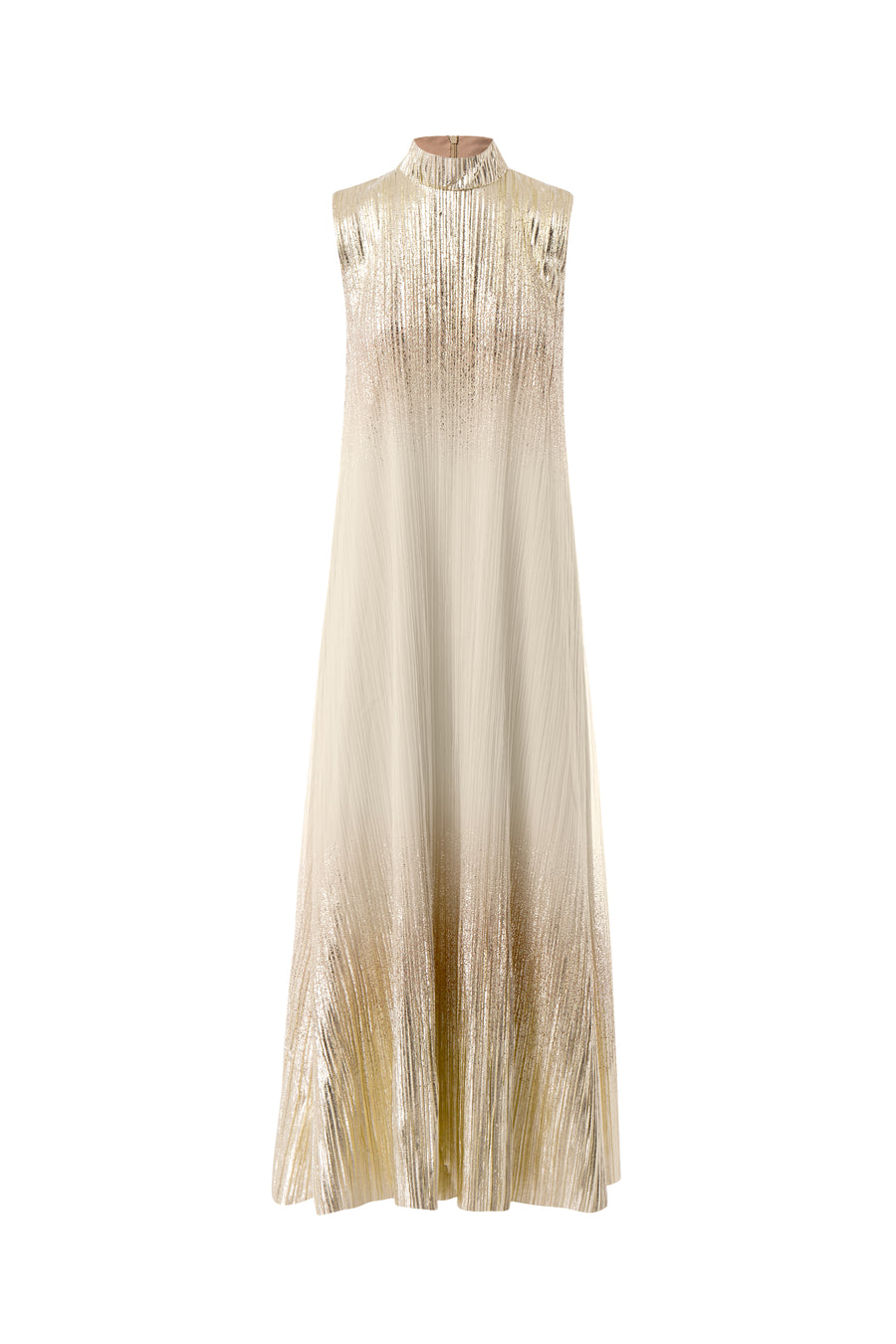 Pleated Metallic Full Cape and Dress Set Dima Ayad Pleated Metallic Full Cape and Dress Set Dima Ayad