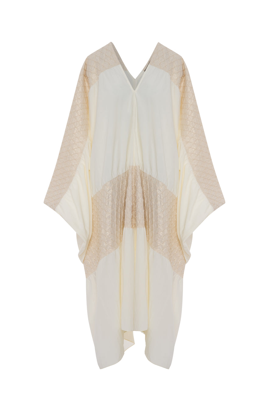 Knitted Chevron V Neck Kaftan