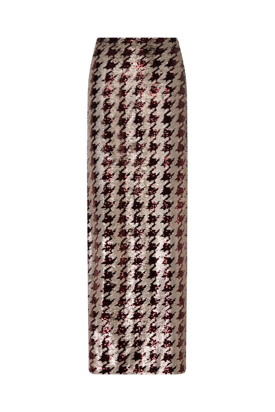 HOUNDSTOOTH SEQUIN SKIRT