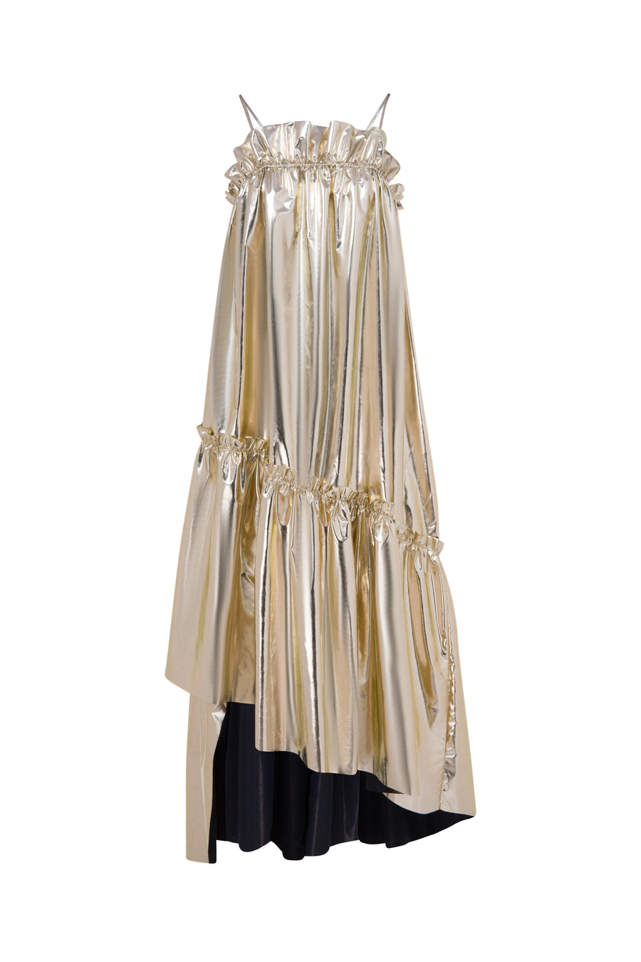 Metallic Dress with Straps