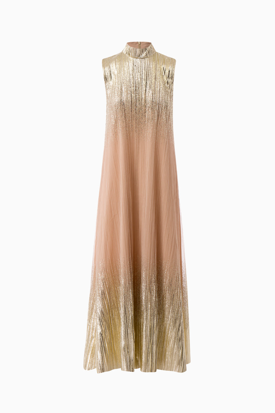 Pleated Metallic Full Cape and Dress Set Dima Ayad Pleated Metallic Full Cape and Dress Set Dima Ayad